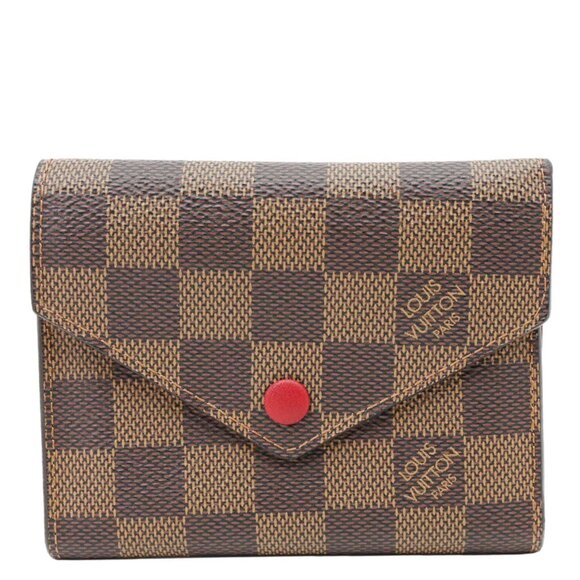 Louis Vuitton Victorine Damier Ebene Wallet Brown - Picture 1 of 10